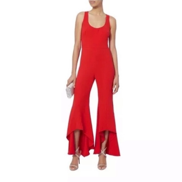 Intermix Red jumpsuit, size 4, color red - Picture 1 of 5